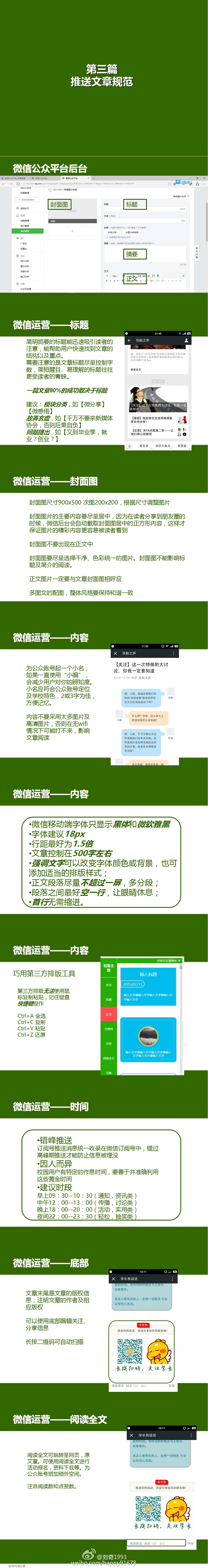 推送文章规范